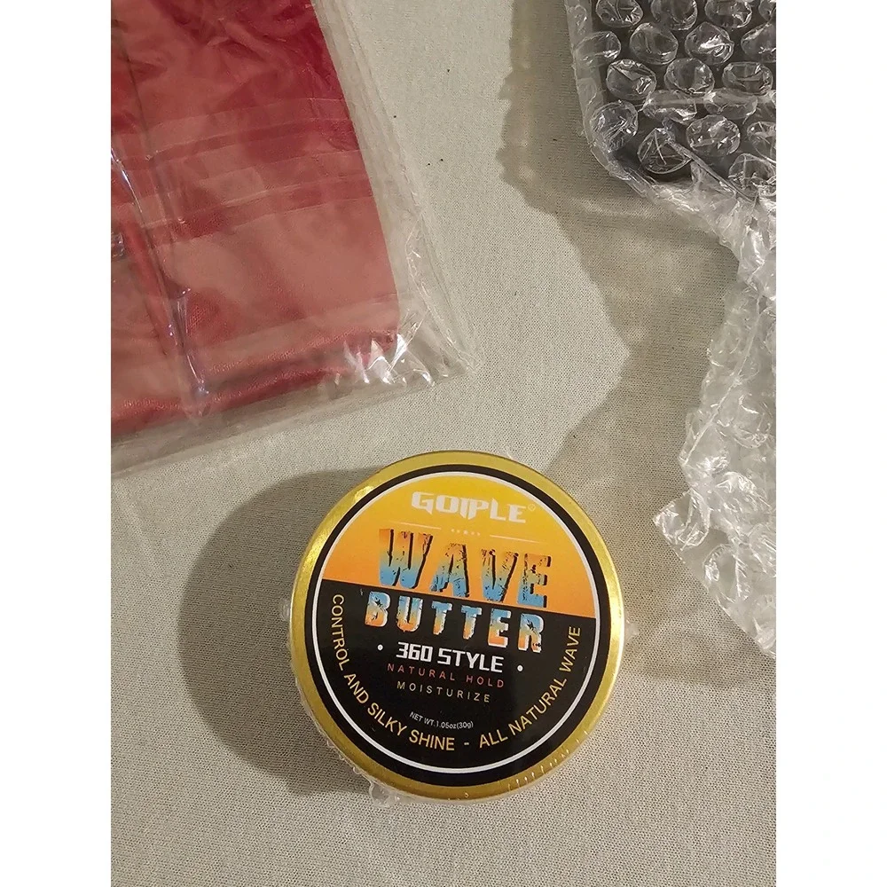 Goiple 360 Style Deep Waves Professional Pomade Set Durags Brush Mirror Kit Men